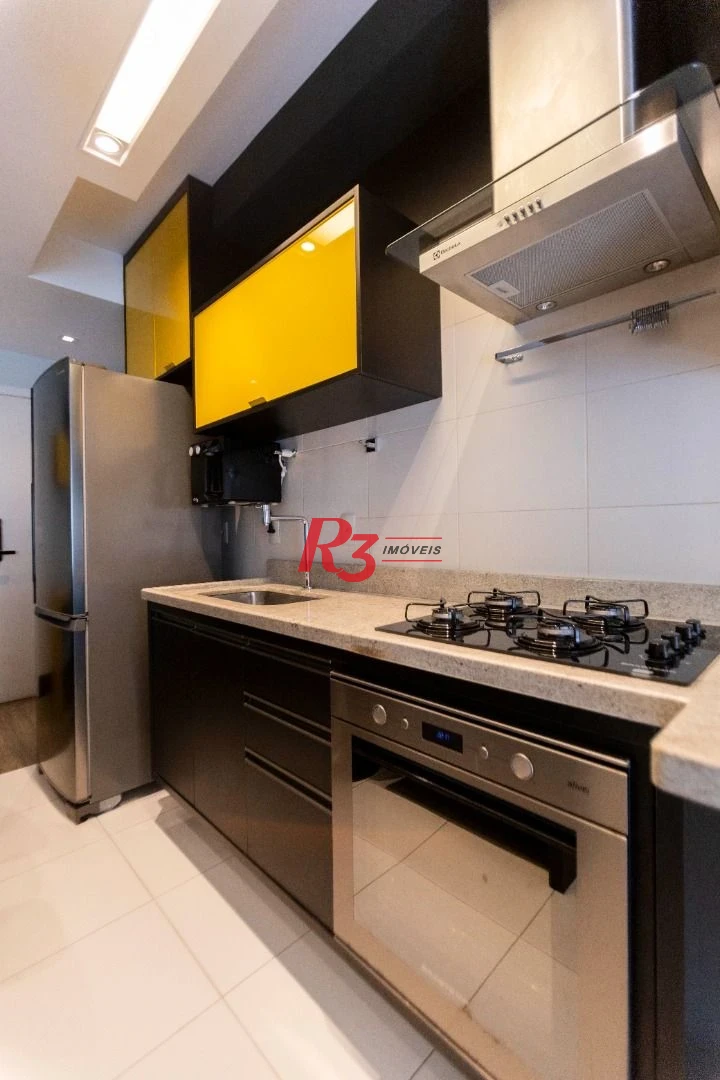 Apartamento com 1 dormitório para alugar, 48 m² por R$ 5.000,00/mês - Ponta da Praia - Santos/SP