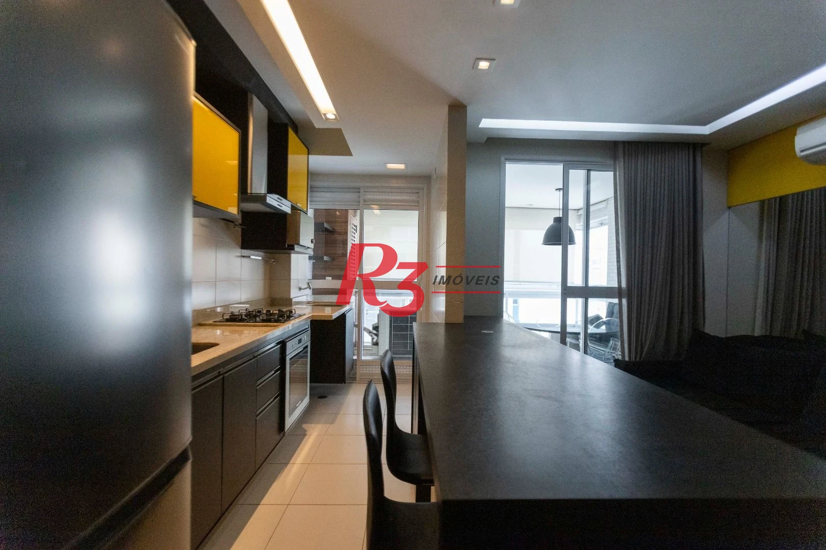 Apartamento com 1 dormitório para alugar, 48 m² por R$ 5.000,00/mês - Ponta da Praia - Santos/SP