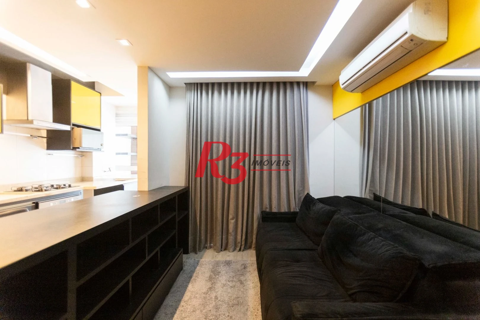 Apartamento com 1 dormitório para alugar, 48 m² por R$ 5.000,00/mês - Ponta da Praia - Santos/SP