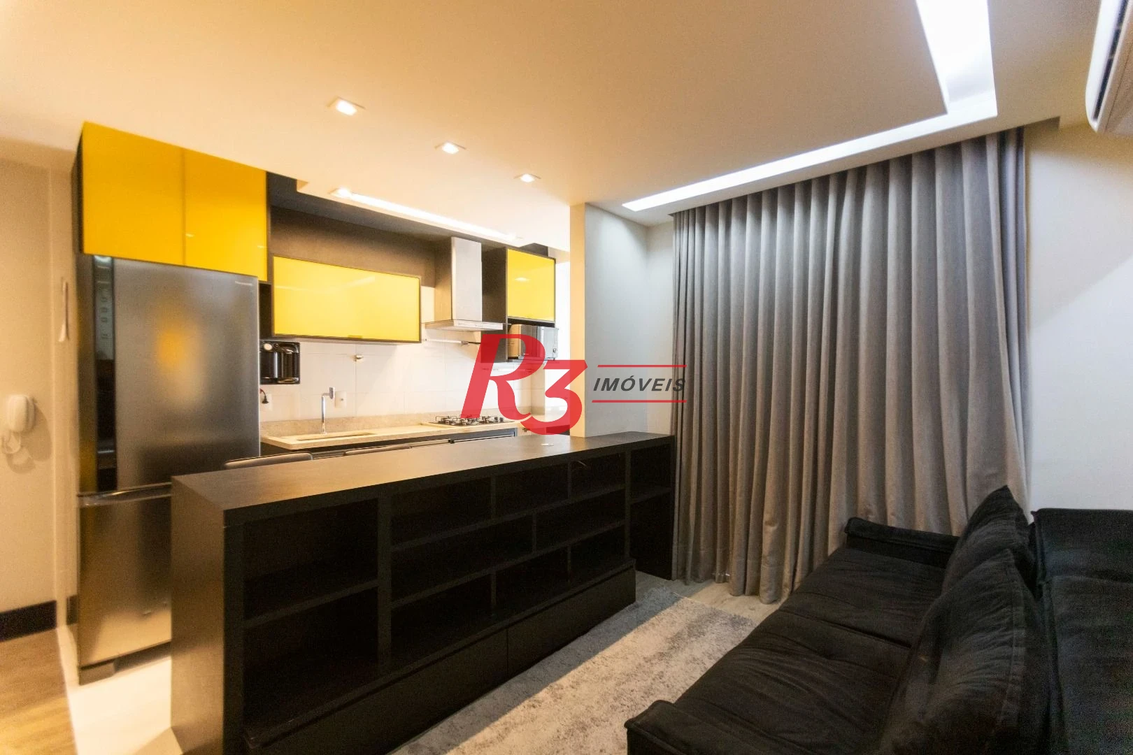 Apartamento com 1 dormitório para alugar, 48 m² por R$ 5.000,00/mês - Ponta da Praia - Santos/SP