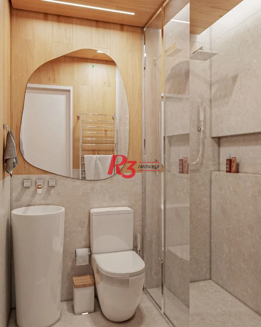 Apartamento com 3 dormitórios à venda, 93 m² por R$ 1.630.000,00 - Boqueirão - Santos/SP