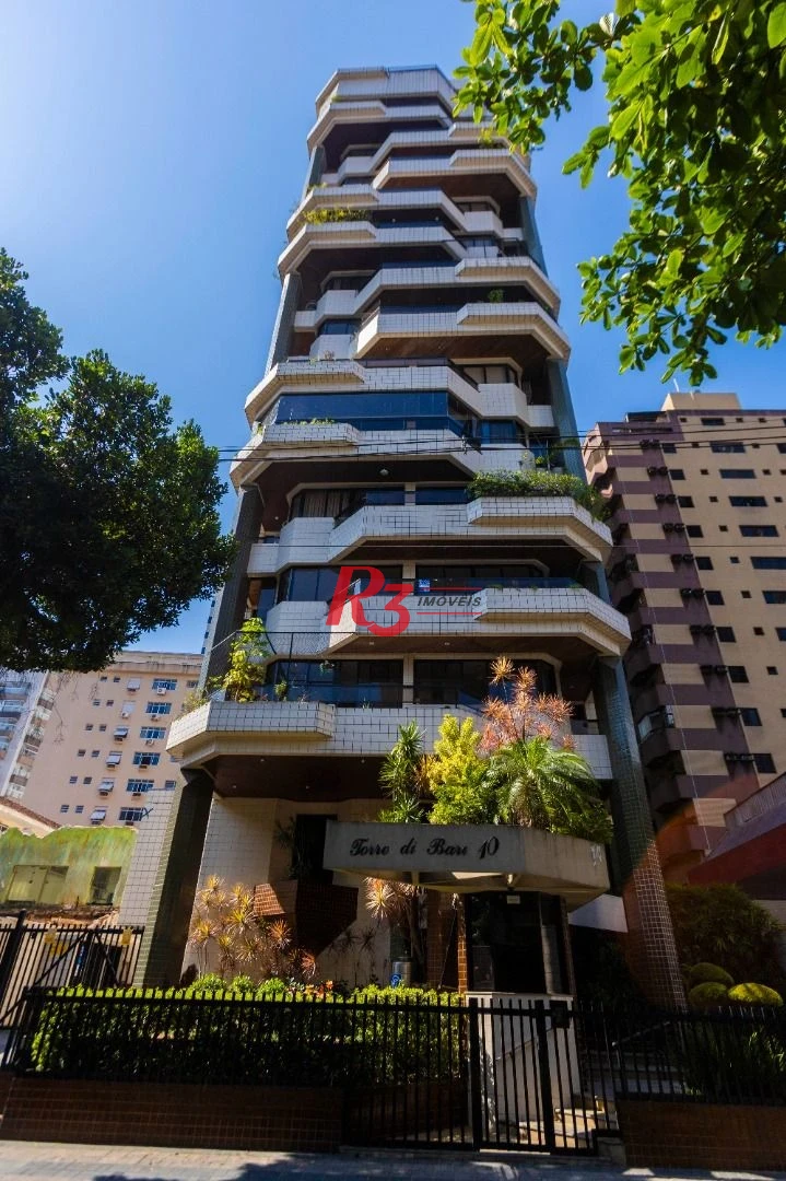 Apartamento com 3 dormitórios à venda, 188 m² por R$ 1.385.000,00 - Gonzaga - Santos/SP