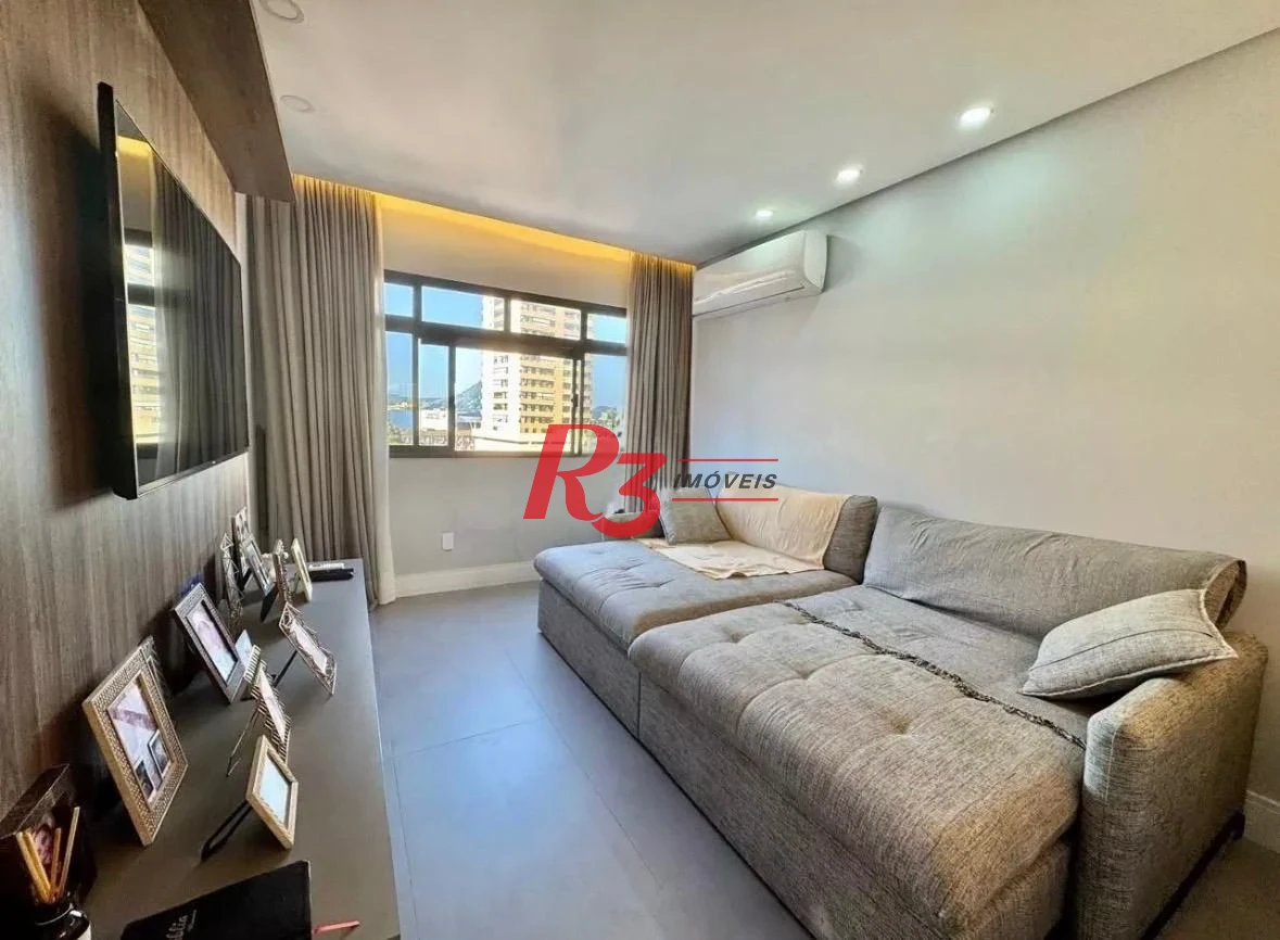 Apartamento com 2 dormitórios à venda, 94 m² por R$ 855.000,00 - Ponta da Praia - Santos/SP