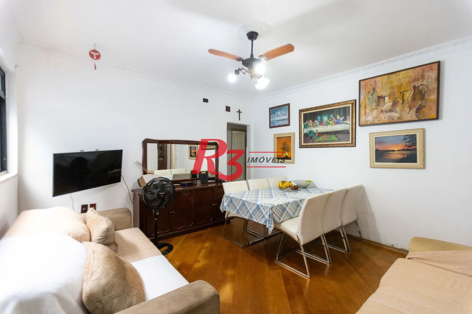 Apartamento com 3 dormitórios à venda, 90 m² por R$ 500.000,00 - Boqueirão - Santos/SP
