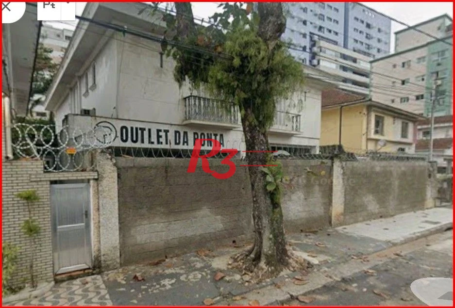 Terreno à venda, 1059 m² por R$ 10.060.000,00 - Ponta da Praia - Santos/SP