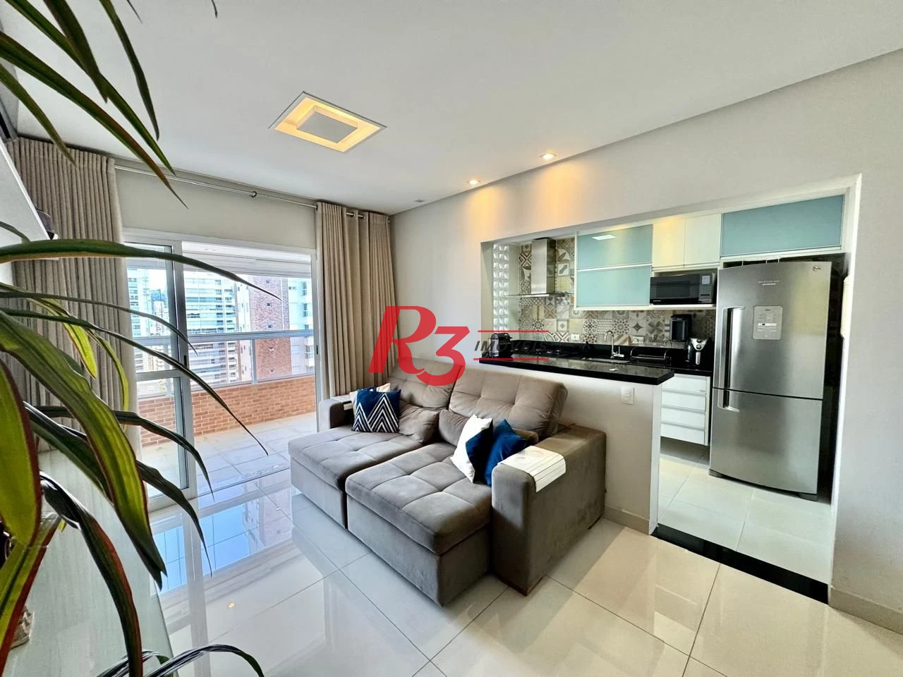 Apartamento com 1 dormitório à venda, 57 m² por R$ 780.000,00 - Boqueirão - Santos/SP