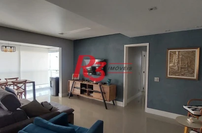 Apartamento com 3 dormitórios à venda, 100 m² por R$ 1.370.000,00 - José Menino - Santos/SP