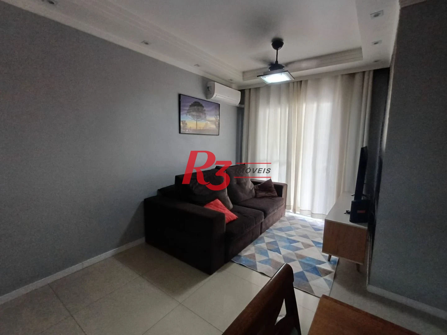 Apartamento com 3 dormitórios à venda, 69 m² por R$ 455.800,00 - Areia Branca - Santos/SP