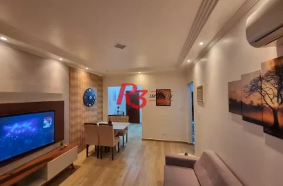 Apartamento com 3 dormitórios à venda, 100 m² por R$ 700.000,00 - José Menino - Santos/SP
