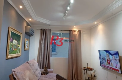 Apartamento com 2 dormitórios à venda, 68 m² por R$ 426.000,00 - Gonzaga - Santos/SP