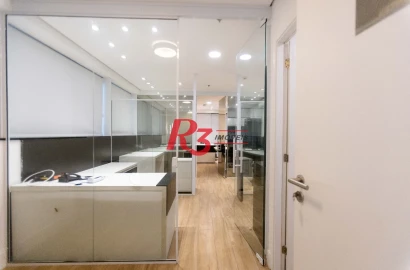 Sala para alugar, 50 m² por R$ 7.071,00/mês - Valongo - Santos/SP