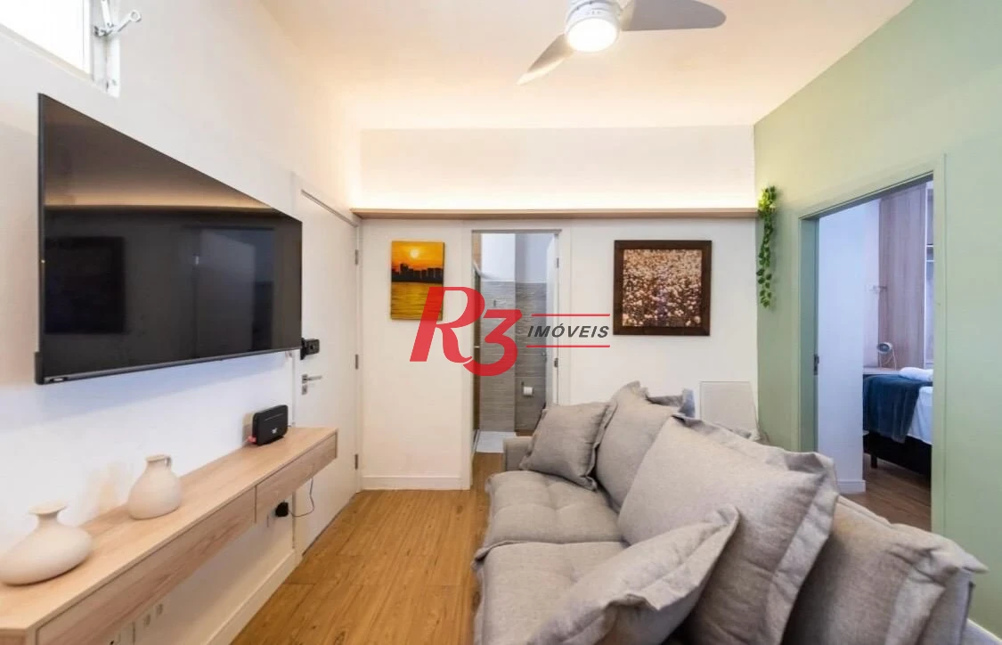 Apartamento com 2 dormitórios, 47 m² - venda por R$ 499.000,00 ou aluguel por R$ 4.400,00/mês - Gonzaga - Santos/SP