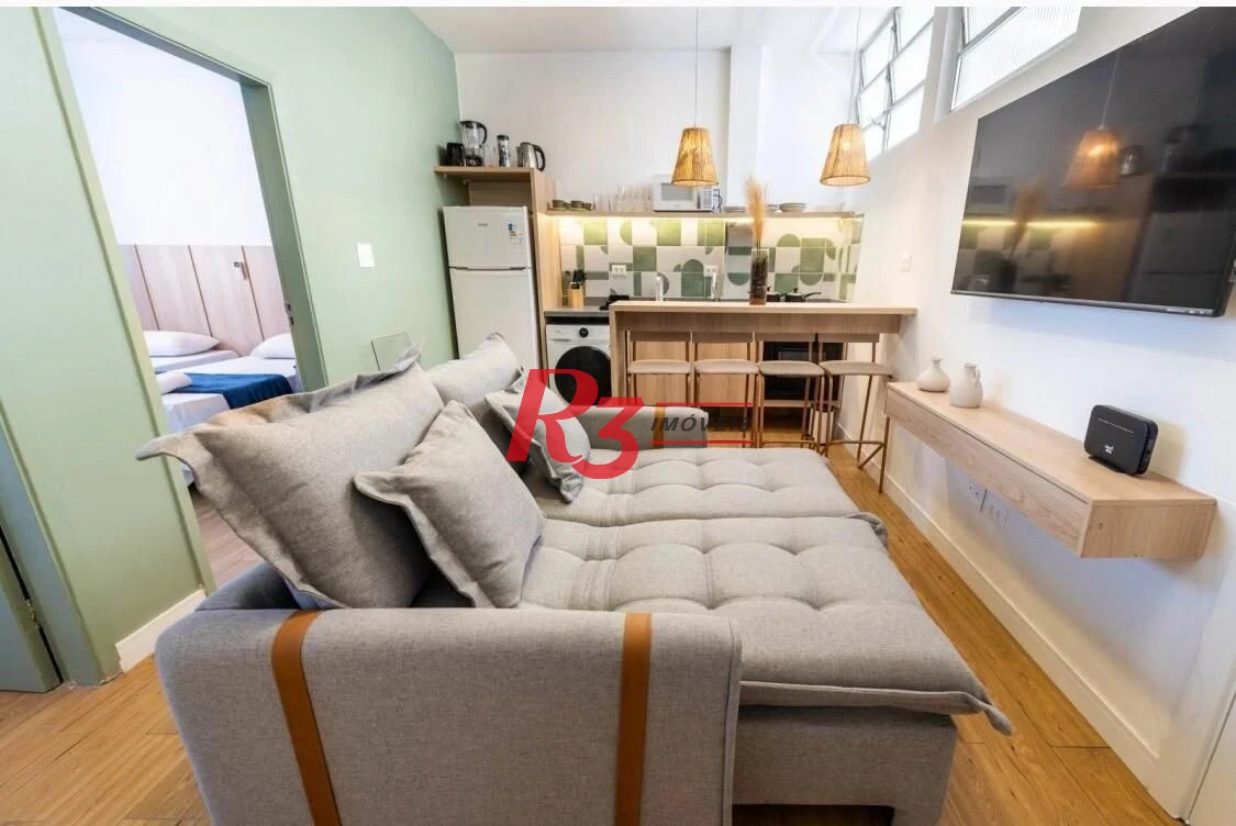Apartamento com 2 dormitórios, 47 m² - venda por R$ 499.000,00 ou aluguel por R$ 4.400,00/mês - Gonzaga - Santos/SP