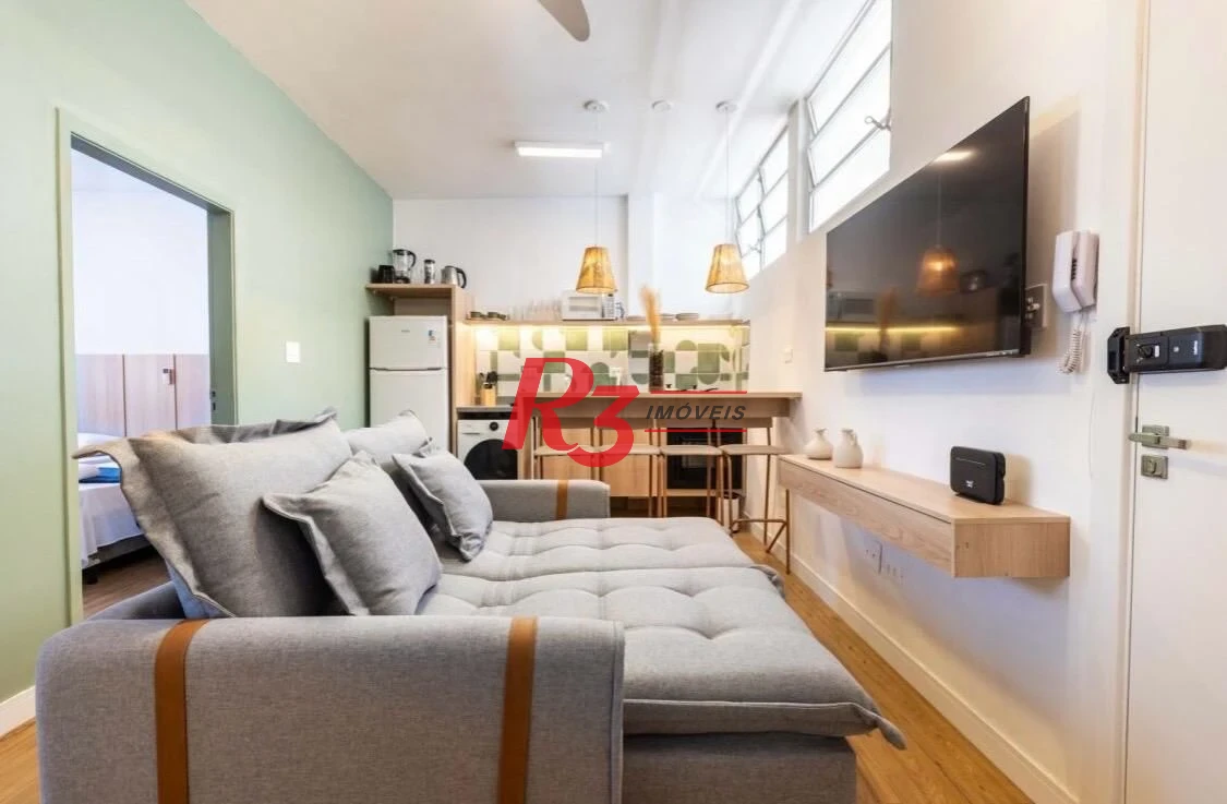 Apartamento com 2 dormitórios, 47 m² - venda por R$ 499.000,00 ou aluguel por R$ 4.400,00/mês - Gonzaga - Santos/SP