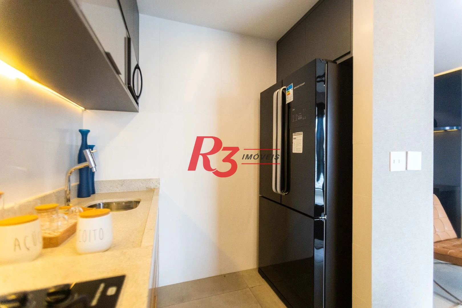 Apartamento com 1 dormitório à venda, 54 m² por R$ 954.000,00 - Boqueirão - Santos/SP