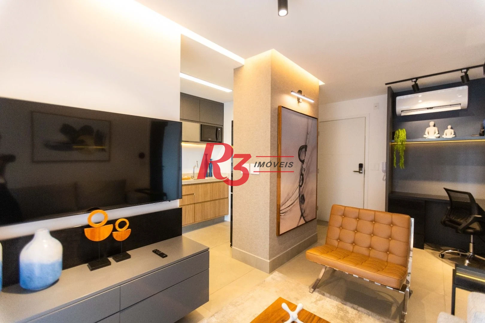 Apartamento com 1 dormitório à venda, 54 m² por R$ 954.000,00 - Boqueirão - Santos/SP