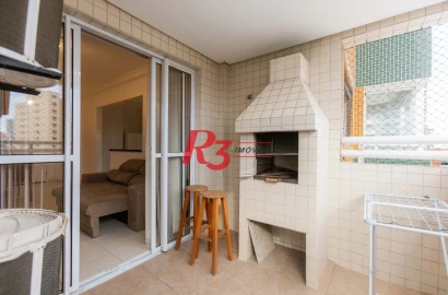 Apartamento com 1 dormitório para alugar, 56 m² por R$ 3.800,02/mês - Ponta da Praia - Santos/SP
