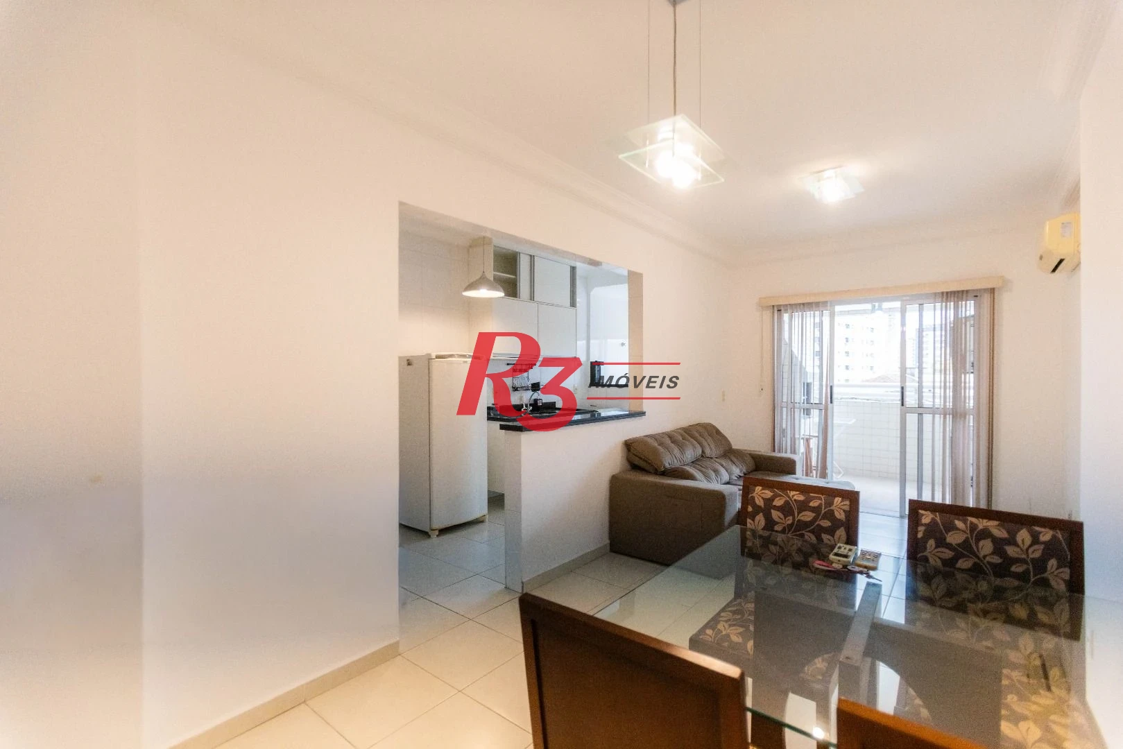 Apartamento com 1 dormitório para alugar, 56 m² por R$ 3.800,02/mês - Ponta da Praia - Santos/SP