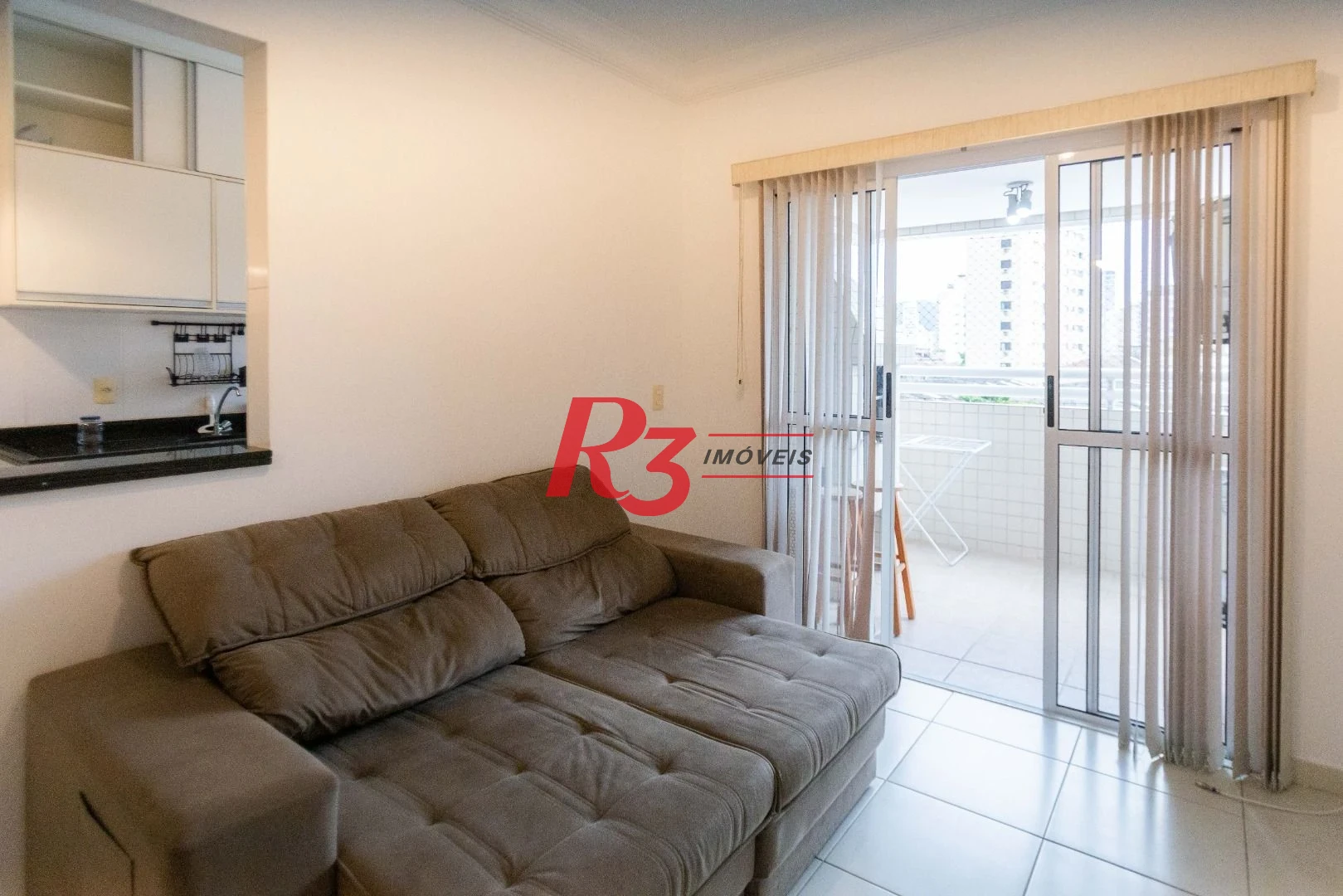 Apartamento com 1 dormitório para alugar, 56 m² por R$ 3.800,02/mês - Ponta da Praia - Santos/SP