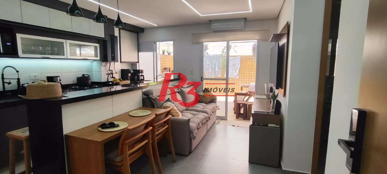 Apartamento Garden com 2 dormitórios à venda, 75 m² por R$ 692.000,00 - Boqueirão - Praia Grande/SP