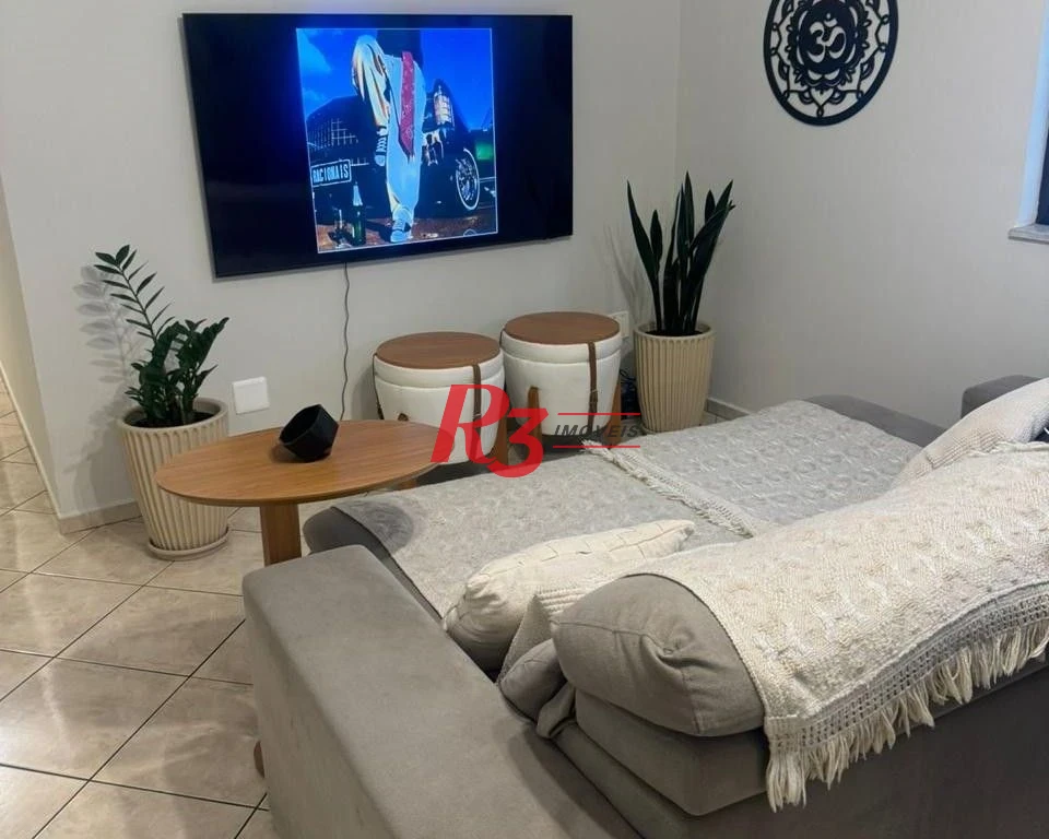 Apartamento com 2 dormitórios para alugar, 110 m² por R$ 5.500,00/mês - Ponta da Praia - Santos/SP