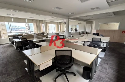 Sala para alugar, 180 m² por R$ 8.500,00/mês - Centro - Santos/SP