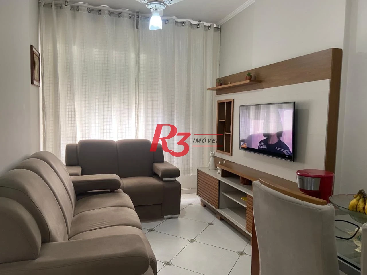 Apartamento com 1 dormitório à venda, 57 m² por R$ 365.000,00 - Aparecida - Santos/SP
