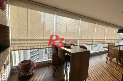 Apartamento com 3 dormitórios à venda, 159 m² por R$ 2.500.000,00 - Gonzaga - Santos/SP