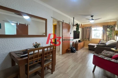 Apartamento com 3 dormitórios à venda, 115 m² por R$ 745.000,00 - Campo Grande - Santos/SP