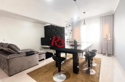 Apartamento com 2 dormitórios à venda, 120 m² por R$ 650.000,00 - Marapé - Santos/SP