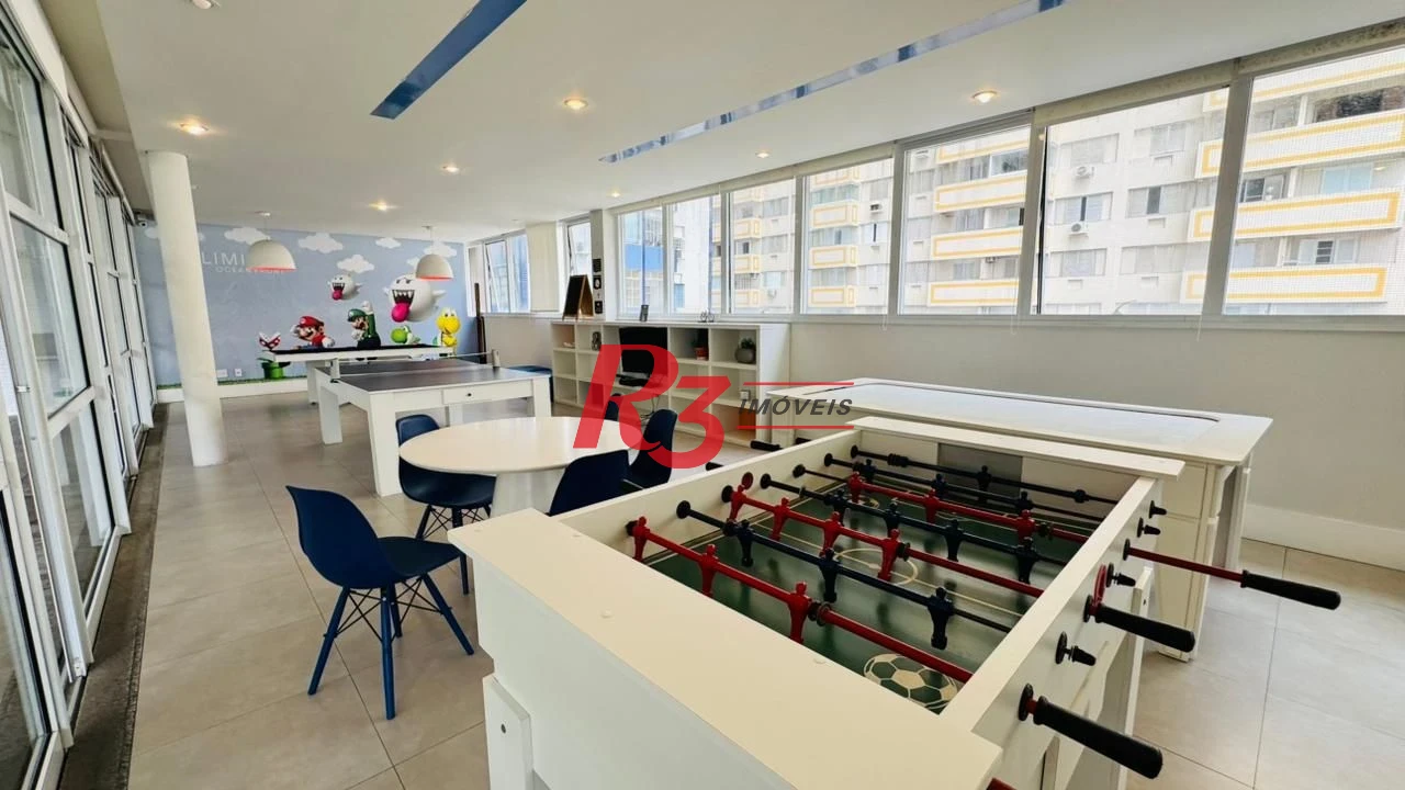 Apartamento com 1 dormitório para alugar, 54 m² por R$ 5.500,02/mês - Pompéia - Santos/SP