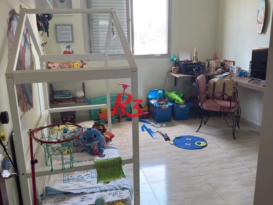 Apartamento com 3 dormitórios à venda, 111 m² por R$ 695.000,00 - Gonzaga - Santos/SP