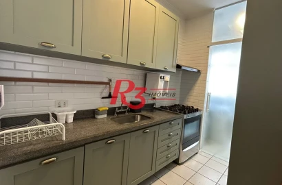 Apartamento com 2 dormitórios à venda, 80 m² por R$ 1.100.000,00 - Gonzaga - Santos/SP