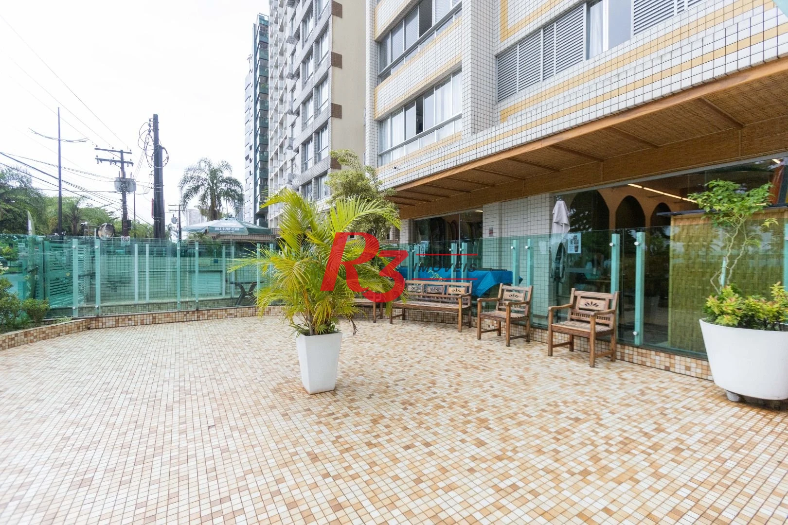 Apartamento com 3 dormitórios para alugar, 100 m² por R$ 4.500,02/mês - José Menino - Santos/SP