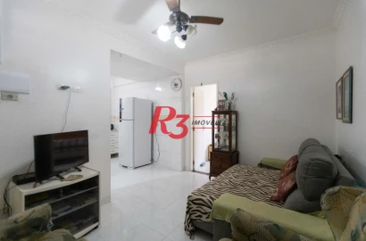 Apartamento com 1 dormitório à venda, 45 m² por R$ 390.000,00 - José Menino - Santos/SP