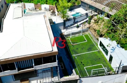 Sobrado com 5 dormitórios, 400 m² - venda por R$ 1.988.000,00 ou aluguel por R$ 18.000,00/mês - Morro de Nova Cintra - Santos/SP