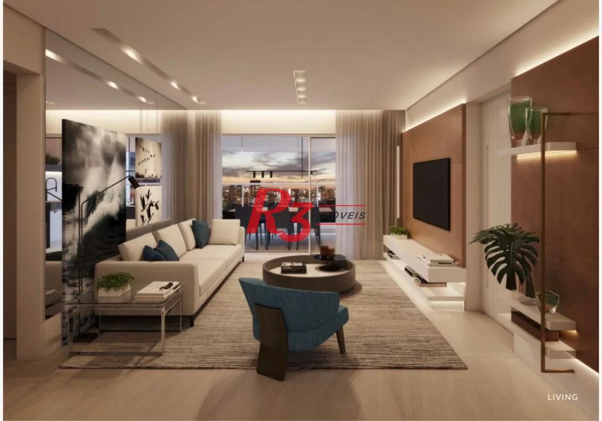 Apartamento com 2 dormitórios à venda, 113 m² por R$ 2.250.000,00 - Ponta da Praia - Santos/SP