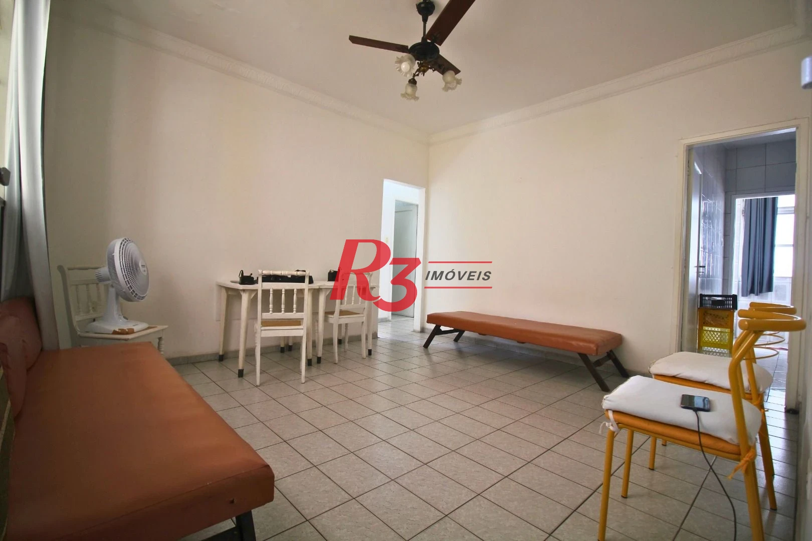 Apartamento com 3 dormitórios para alugar, 102 m² por R$ 3.700,00/mês - Gonzaga - Santos/SP