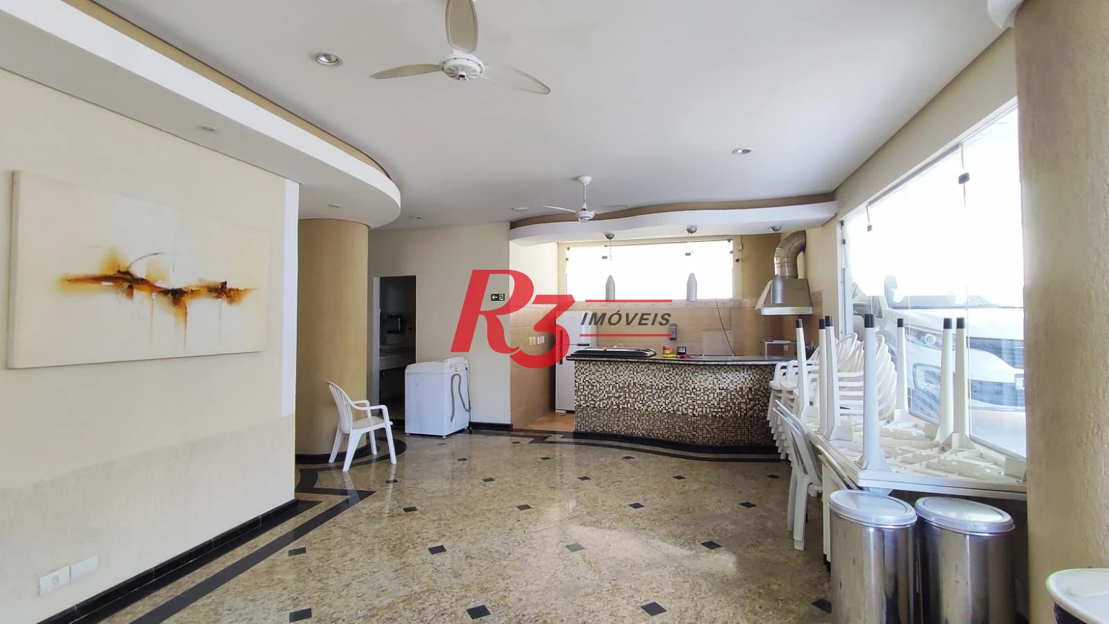 Apartamento com 2 dormitórios para alugar, 110 m² por R$ 6.000,00/mês - José Menino - Santos/SP
