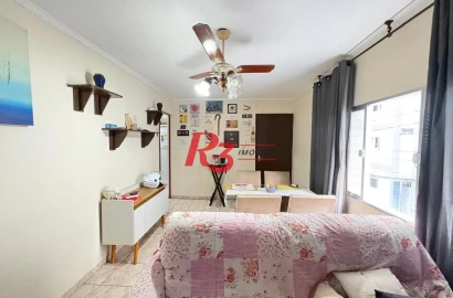 Apartamento com 3 dormitórios à venda, 62 m² por R$ 375.000,00 - Aparecida - Santos/SP