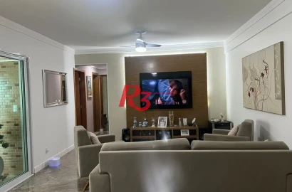 Apartamento com 3 dormitórios à venda, 123 m² por R$ 1.430.000,00 - Ponta da Praia - Santos/SP