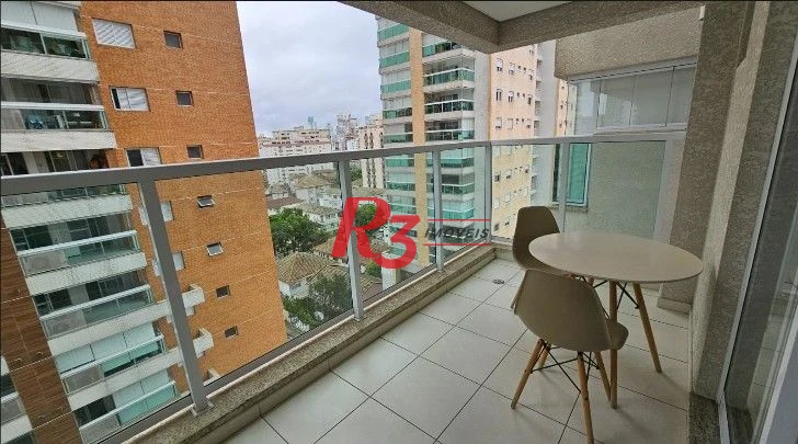 Apartamento com 1 dormitório à venda, 48 m² por R$ 640.000,00 - Ponta da Praia - Santos/SP