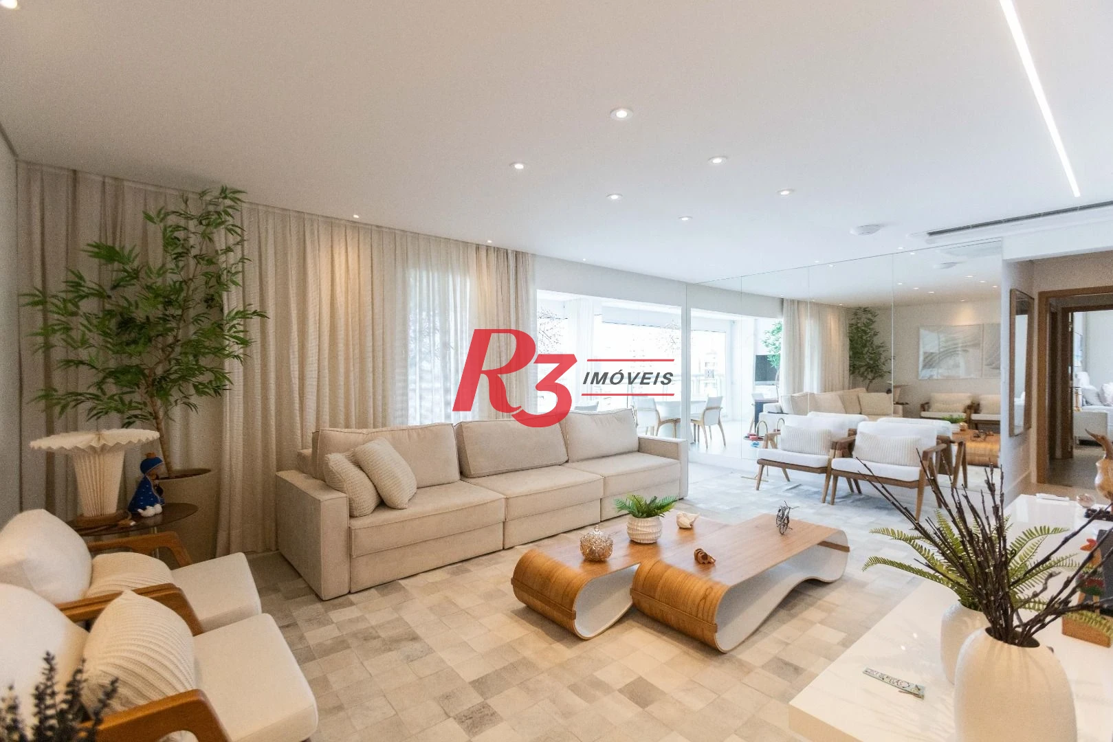 Apartamento com 3 dormitórios à venda, 166 m² por R$ 3.200.000,00 - Ponta da Praia - Santos/SP