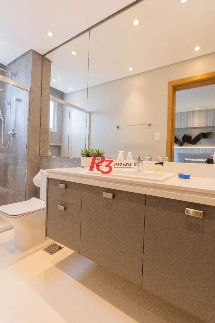 Apartamento com 3 dormitórios à venda, 166 m² por R$ 3.200.000,00 - Ponta da Praia - Santos/SP