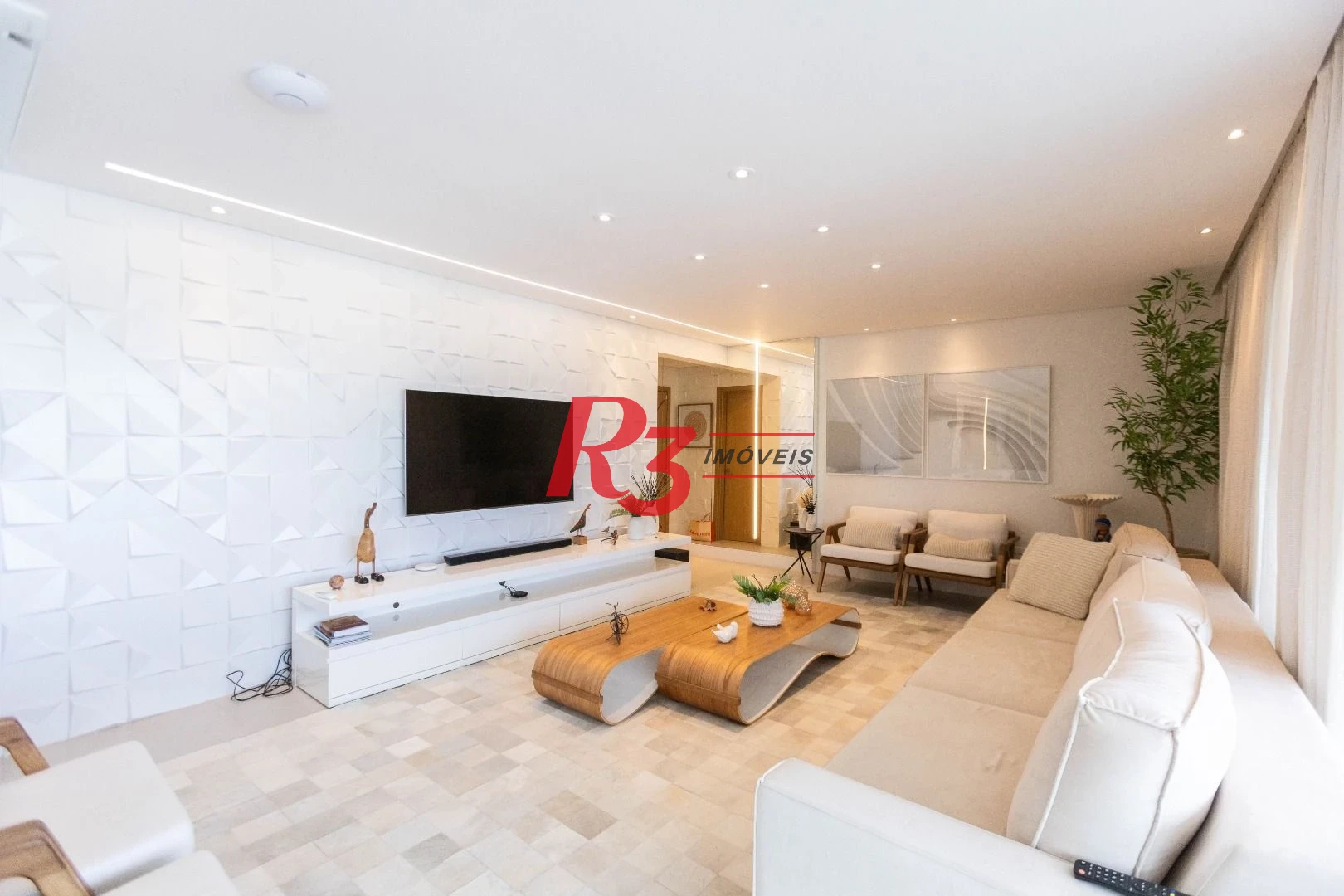 Apartamento com 3 dormitórios à venda, 166 m² por R$ 3.200.000,00 - Ponta da Praia - Santos/SP