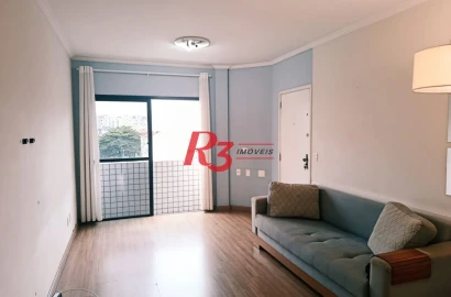 Apartamento com 3 dormitórios à venda, 90 m² por R$ 620.000,00 - Boqueirão - Santos/SP