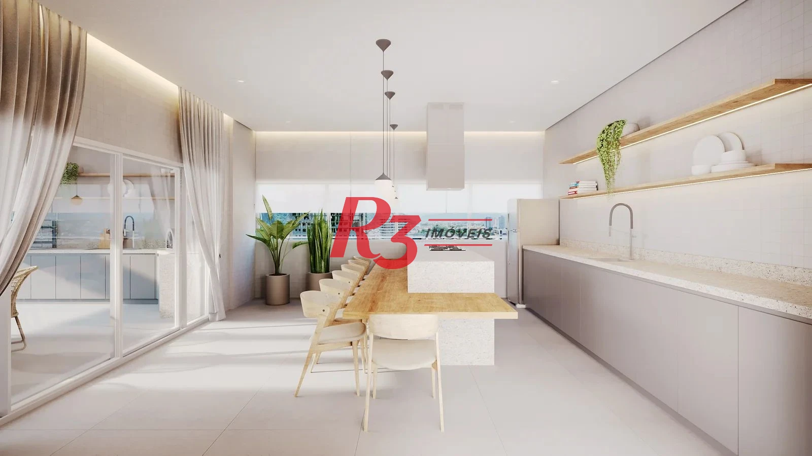 Apartamento com 1 dormitório à venda, 48 m² por R$ 430.000,00 - Centro - São Vicente/SP