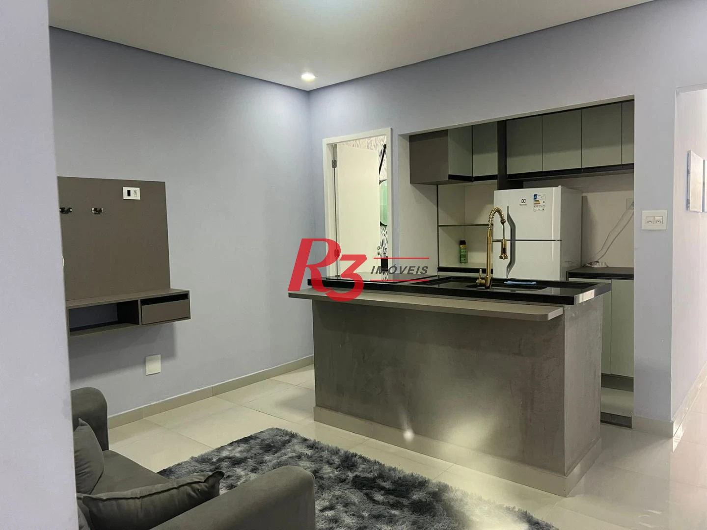 Studio com 1 dormitório à venda, 38 m² por R$ 390.000,00 - Boqueirão - Santos/SP