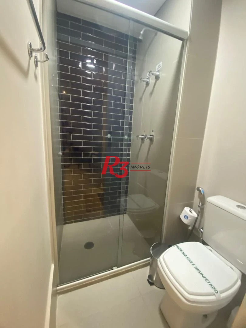 Apartamento com 1 dormitório para alugar, 45 m² por R$ 5.700,00/mês - Gonzaga - Santos/SP
