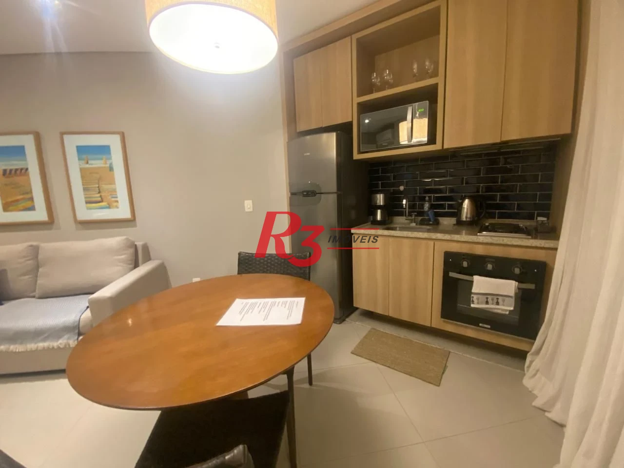 Apartamento com 1 dormitório para alugar, 45 m² por R$ 5.700,00/mês - Gonzaga - Santos/SP